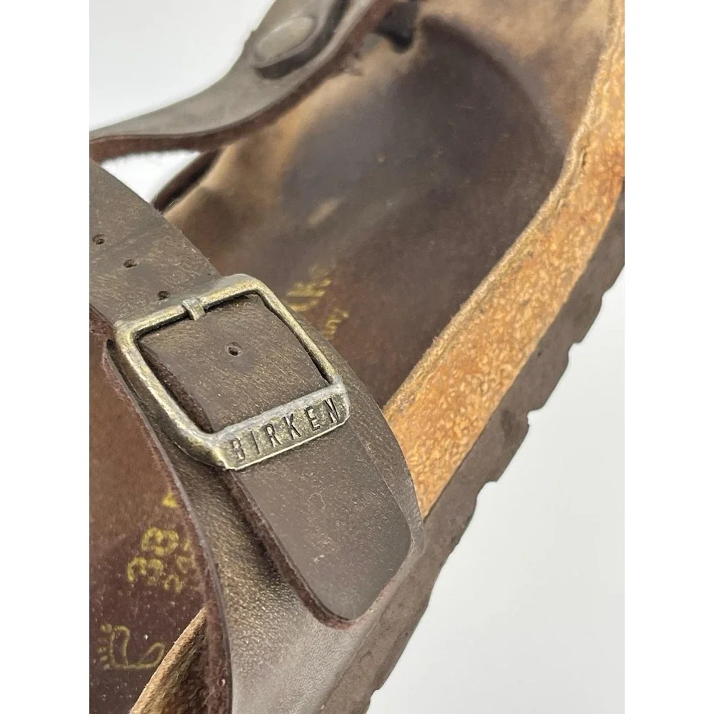 Birkenstock Women's Gizeh Bronze Brown Thong 38 Comfort Sandals Size 7 - Picture 11 of 11